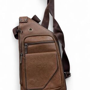 Fendi Brown Leather Belt Bag